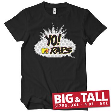 Läs mer om Yo! MTV Raps Classic Logo Big & Tall T-Shirt, T-Shirt