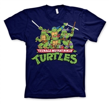 Turtles Distressed Group T-shirt, Basic Tee
