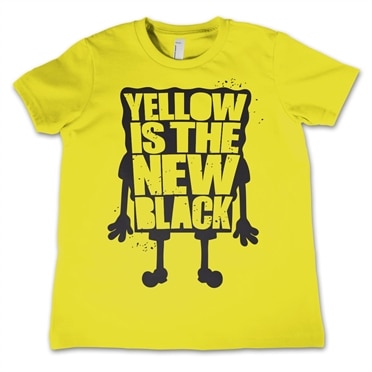 Yellow Is The New Black Kids T-Shirt, Kids T-Shirt
