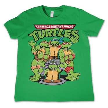Läs mer om TMNT Group Kids T-Shirt, T-Shirt
