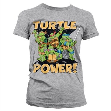 TMNT - Turtle Power! Girly T-Shirt, Girly T-Shirt