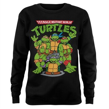Läs mer om Teenage Mutant Ninja Turtles Group Girly Sweatshirt, Sweatshirt