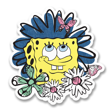 Läs mer om SpongeBob Squarepants Flower Sticker, Accessories