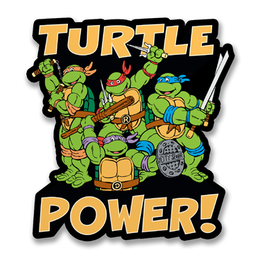 Läs mer om Turtle Power Sticker, Accessories