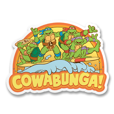 Läs mer om Cowabunga Sticker, Accessories