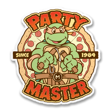 Läs mer om Party Master Since 1984 Sticker, Accessories