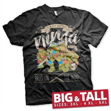 Läs mer om TMNT - Bros On The Road Big & Tall T-Shirt, T-Shirt