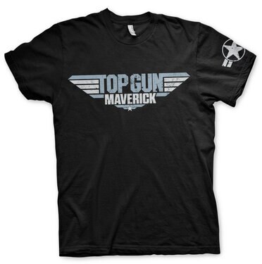Läs mer om Top Gun Maverick Distressed Logo T-Shirt, T-Shirt