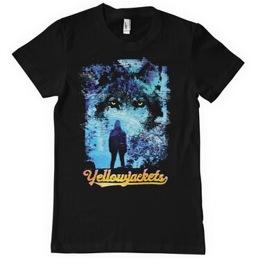Läs mer om Distressed Yellowjackets Wolf T-Shirt, T-Shirt