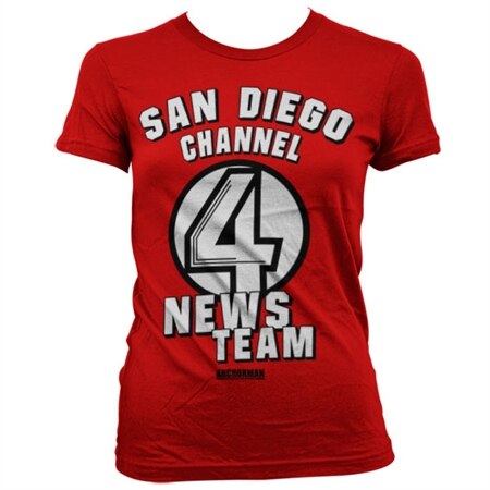 San Diego Channel 4 Girly T-Shirt, Girly T-Shirt