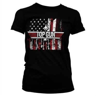 Läs mer om Top Gun - America Girly Tee, T-Shirt