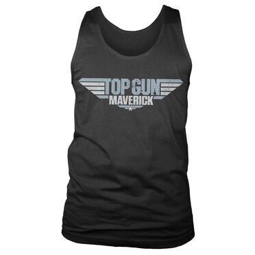 Läs mer om Top Gun Maverick Distressed Logo Tank Top, Tank Top