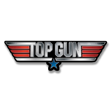 Läs mer om Top Gun Metal Logo Sticker, Accessories