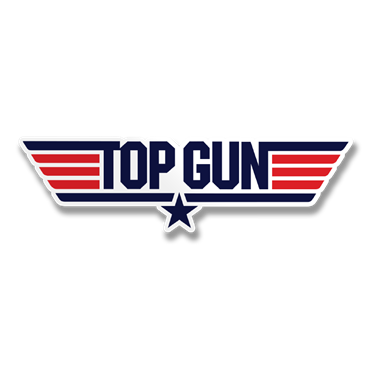 Läs mer om Top Gun Logotype Sticker, Accessories