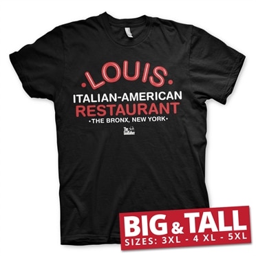 Läs mer om The Godfather - Louis Restaurant Big & Tall T-Shirt, T-Shirt