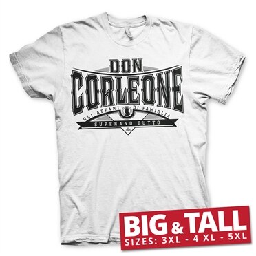 Läs mer om Don Corleone - Superano Tutto Big & Tall T-Shirt, T-Shirt