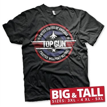 Läs mer om Top Gun - Fighter Weapons School Big & Tall T-Shirt, T-Shirt