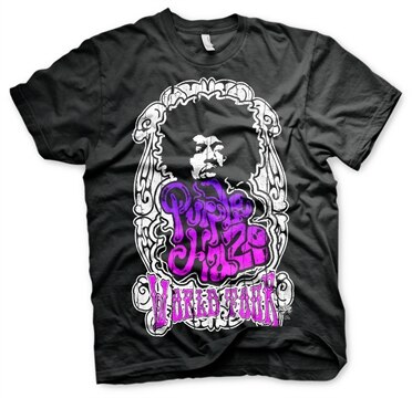 Jimi Hendrix - Purple Haze World Tour T-Shirt, Basic Tee