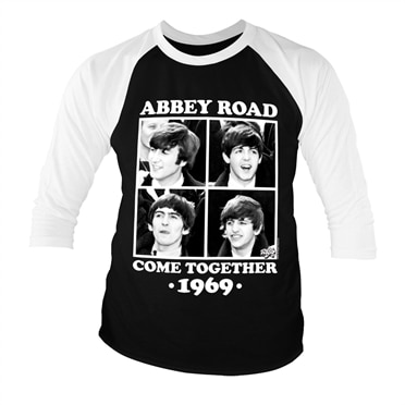 Läs mer om Abbey Road - Come Together Baseball 3/4 Sleeve Tee, Long Sleeve T-Shirt