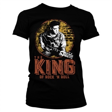 Läs mer om Elvis Presley - The King Of Rock n Roll Girly Tee, T-Shirt