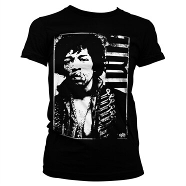 Läs mer om Jimi Hendrix Distressed Girly Tee, T-Shirt