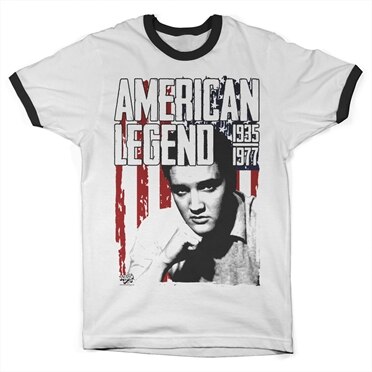 Läs mer om Elvis Presley - American Legend Ringer Tee, T-Shirt