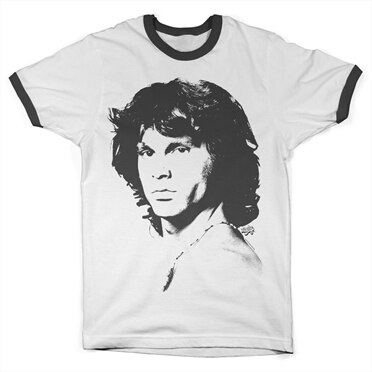 Läs mer om Jim Morrison Portrait Ringer Tee, T-Shirt
