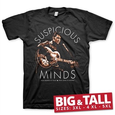Läs mer om Elvis Presley - Suspicious Minds Big & Tall T-Shirt, T-Shirt