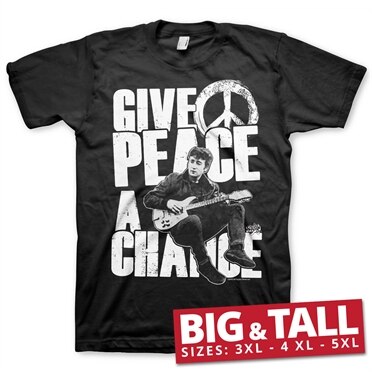 Läs mer om John Lennon - Give Peace A Chance Big & Tall T-Shirt, T-Shirt