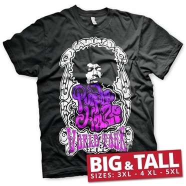 Läs mer om Jimi Hendrix - Purple Haze World Tour Big & Tall T-Shirt, T-Shirt