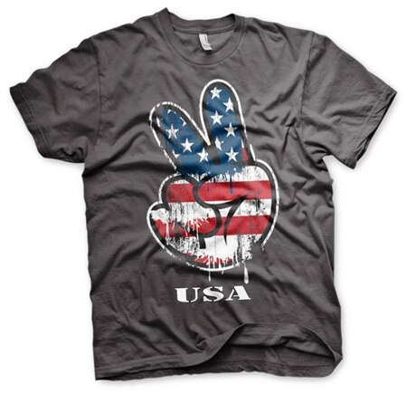 USA Peace Hand T-Shirt, Basic Tee