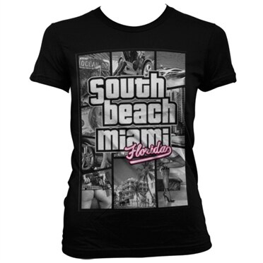 Läs mer om South Beach Miami Girly T-Shirt, T-Shirt