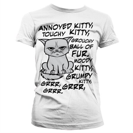 Grumpy Cat Girly T-Shirt, Girly T-Shirt