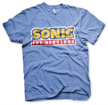 Sonic The Hedgehog Cracked Logo T-Shirt, Basic Tee
