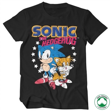 Sonic The Hedgehog - Sonic & Tails Organic Tee, 100% Organic T-Shirt