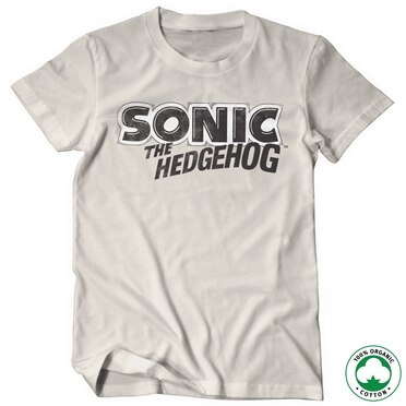 Sonic The Hedgehog Classic Logo Organic Tee, 100% Organic T-Shirt