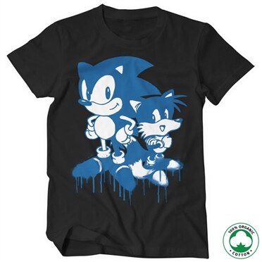 Läs mer om Sonic and Tails Sprayed Organic Tee, T-Shirt