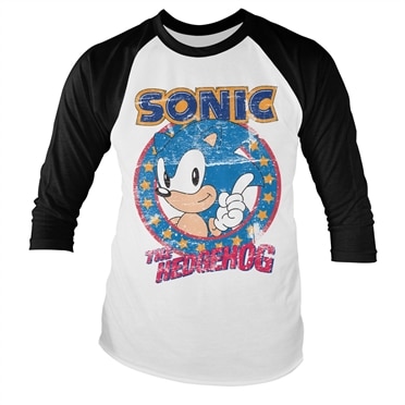 Läs mer om Sonic The Hedgehog Baseball Long Sleeve Tee, Long Sleeve T-Shirt