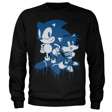 Läs mer om Sonic and Tails Sprayed Sweatshirt, Sweatshirt