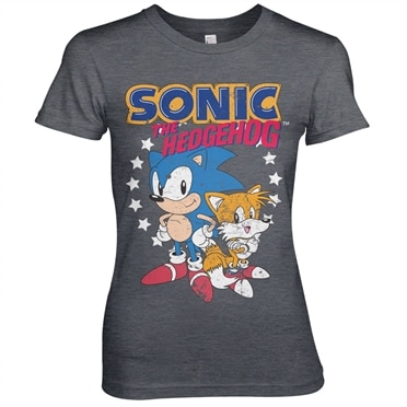 Läs mer om Sonic The Hedgehog - Sonic & Tails Girly Tee, T-Shirt