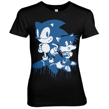 Läs mer om Sonic and Tails Sprayed Girly Tee, T-Shirt