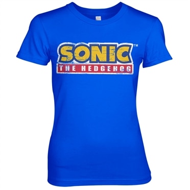Läs mer om Sonic The Hedgehog Cracked Logo Girly Tee, T-Shirt