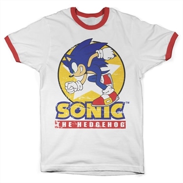 Fast Sonic - Sonic The Hedgehog Ringer Tee, Ringer Tee