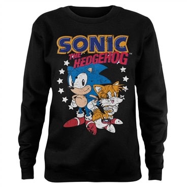 Sonic The Hedgehog - Sonic & Tails Girly Sweatshirt, Girly Sweatshirt