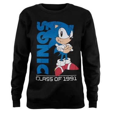 Läs mer om Sonic The Hedgehog - Class Of 1991 Girly Sweatshirt, Sweatshirt