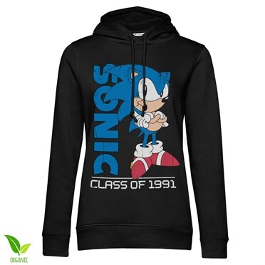 Sonic The Hedgehog - Class Of 1991 Girls Hoodie, Girls Organic Hooded Pullover