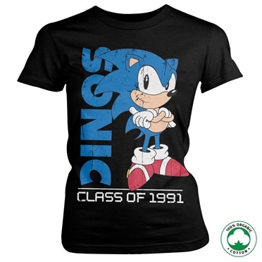 Sonic The Hedgehog - Class Of 1991 Organic Girly T-Shirt, 100% Organic Girly T-Shirt