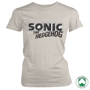 Sonic The Hedgehog Classic Logo Organic Girly Tee, 100% Organic Girly T-Shirt