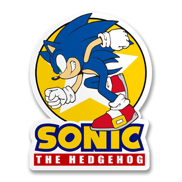 Läs mer om Fast Sonic - Sonic The Hedgehog Sticker, Accessories