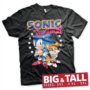 Sonic The Hedgehog - Sonic & Tails Big & Tall T-Shirt, Big & Tall T-Shirt
